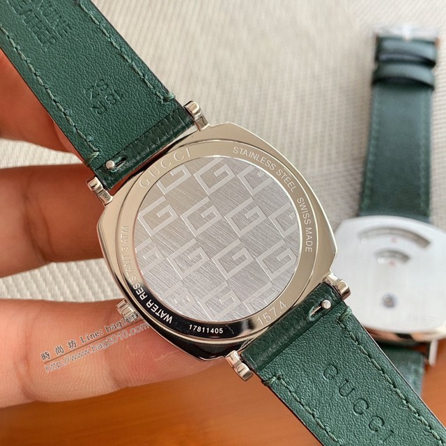 古馳皮帶手錶 Gucci新款中性石英腕表  gjs2148